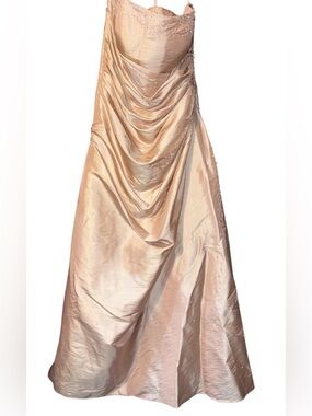 Vintage Velesca Blush Satin Dress